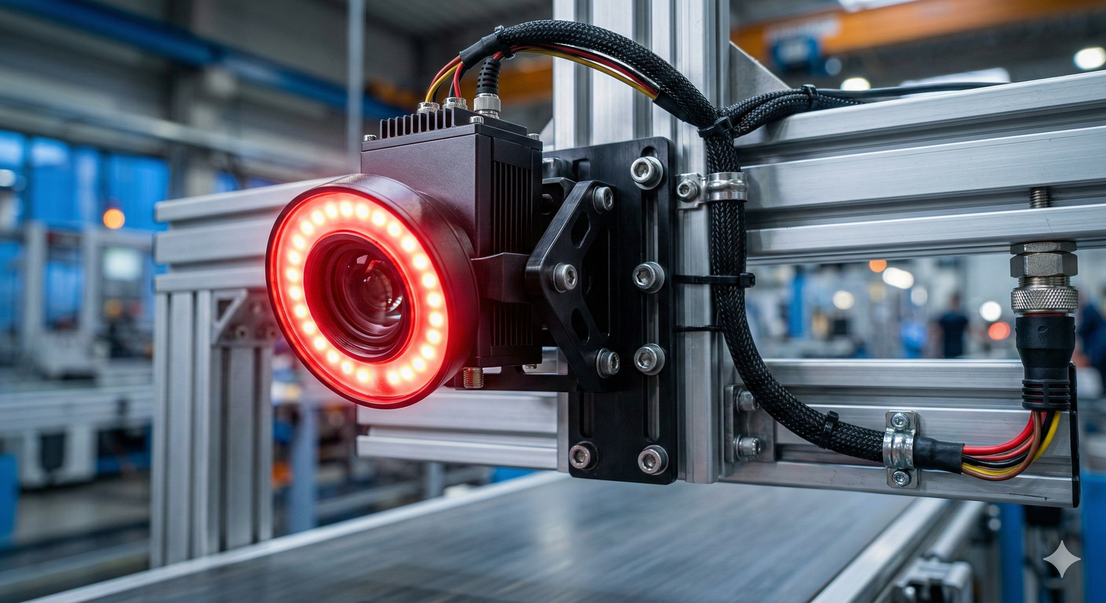 Kamera AI vision di lini produksi